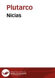Nicias / Plutarch | Biblioteca Virtual Miguel de Cervantes