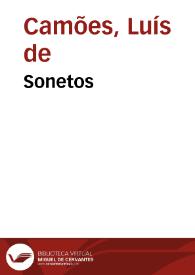 Sonetos / Luís de Camões | Biblioteca Virtual Miguel de Cervantes