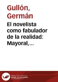 El novelista como fabulador de la realidad: Mayoral, Merino, Guelbenzu... / Germán Gullón | Biblioteca Virtual Miguel de Cervantes