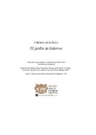 El jardín de Falerina / Pedro Calderón de la Barca | Biblioteca Virtual Miguel de Cervantes