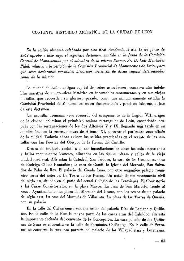 Conjunto histórico artístico de la ciudad de León / Luis Menéndez Pidal | Biblioteca Virtual Miguel de Cervantes