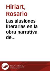 Las alusiones literarias en la obra narrativa de Francisco Ayala / Rosario H.  Hiriart | Biblioteca Virtual Miguel de Cervantes