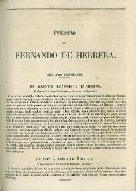 Poesías de Fernando de Herrera | Biblioteca Virtual Miguel de Cervantes
