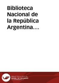Biblioteca Nacional de la República Argentina. Incunables en la Biblioteca Nacional | Biblioteca Virtual Miguel de Cervantes