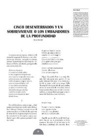 Cinco desenterrados y un sobreviviente o los embajadores de la profundidad / Alain Sicard | Biblioteca Virtual Miguel de Cervantes