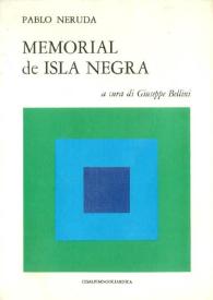 Introduzione ["Memorial de Isla Negra" de Pablo Neruda] / a cura di Giuseppe Bellini | Biblioteca Virtual Miguel de Cervantes