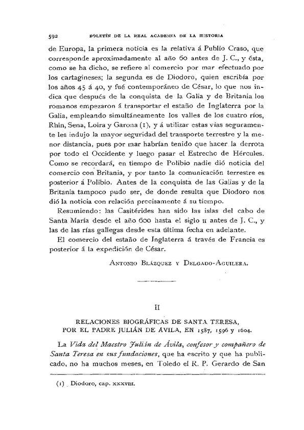 Relaciones biográficas de Santa Teresa, por el P. Julián de Ávila, en 1587, 1596 y 1604 [01] / José Gómez Centurión | Biblioteca Virtual Miguel de Cervantes