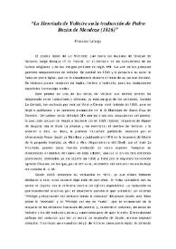 "La Henriada de Voltaire" en la traducción de Pedro Bazán de Mendoza (1816) / por Francisco Lafarga | Biblioteca Virtual Miguel de Cervantes