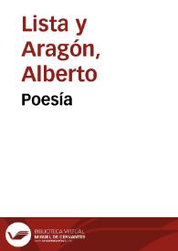 Poesía / de D. Alberto Lista | Biblioteca Virtual Miguel de Cervantes