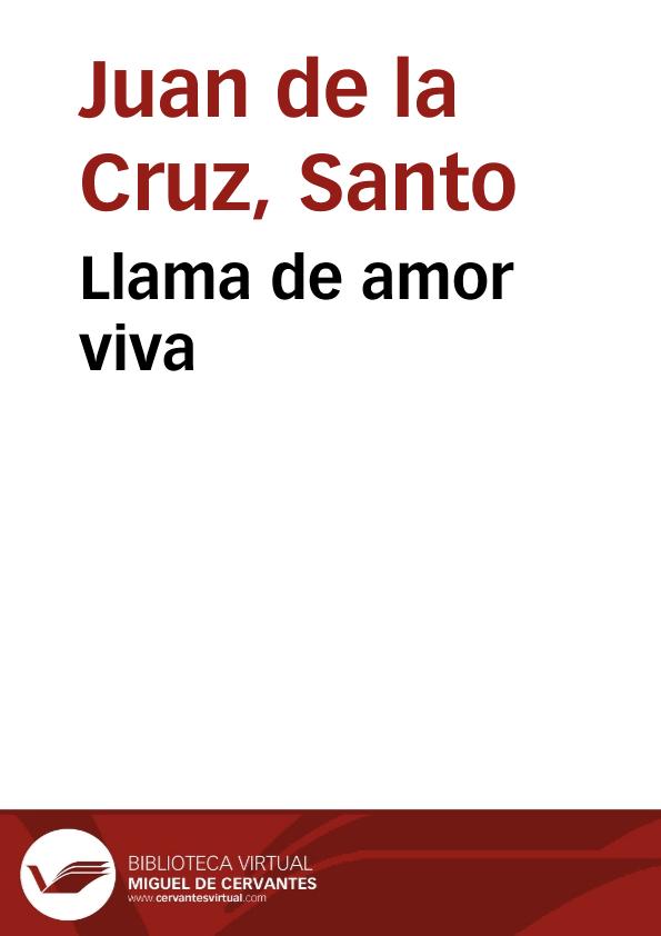 Llama de amor viva / letra de San Juan de la Cruz; música y voz de Amancio Prada | Biblioteca Virtual Miguel de Cervantes
