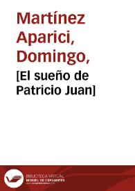 [El sueño de Patricio Juan] / Murillo pinxt.; Domingo Martínez, pensionado por S.M. delt. et sculpt. | Biblioteca Virtual Miguel de Cervantes