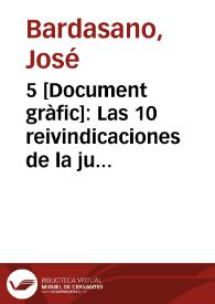 5 : Las 10 reivindicaciones de la juventud... | Biblioteca Virtual Miguel de Cervantes