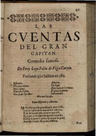 Las Cuentas del gran Capitan | Biblioteca Virtual Miguel de Cervantes