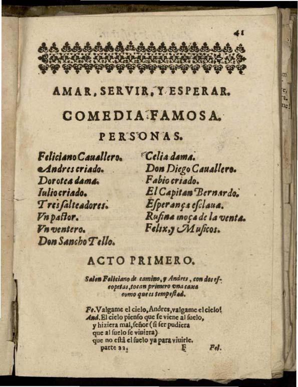 Amar, servir y esperar | Biblioteca Virtual Miguel de Cervantes