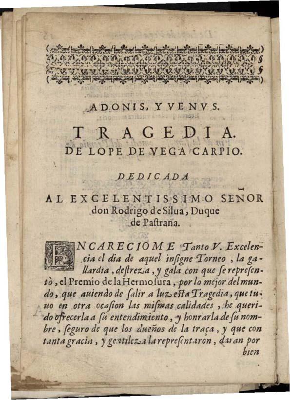 Adonis y Venus | Biblioteca Virtual Miguel de Cervantes