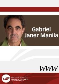 Visitar: Gabriel Janer Manila / Directora Gemma Lluch Crespo