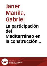La participación del Mediterráneo en la construcción del imaginario infantil europeo / Gabriel Janer Manila | Biblioteca Virtual Miguel de Cervantes