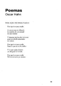 Poemas / Óscar Hahn