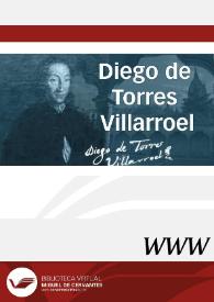 Diego de Torres Villarroel / director Manuel María Pérez López | Biblioteca Virtual Miguel de Cervantes