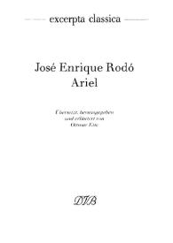 Más información sobre Ariel [Traducción] / José Enrique Rodó; Übersetzt herausgegeben und erläutert von Ottmar Ette