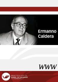 Ermanno Caldera | Biblioteca Virtual Miguel de Cervantes