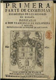 Primera parte de Comedias escogidas de los meiores de España ... | Biblioteca Virtual Miguel de Cervantes