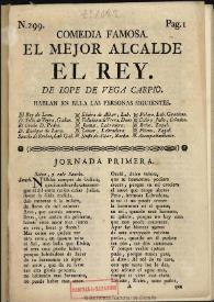 Comedia famosa, El mejor alcalde el rey / de Lope de Vega Carpio | Biblioteca Virtual Miguel de Cervantes