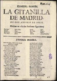 La gitanilla de Madrid [1780] / de don Antonio de Solis | Biblioteca Virtual Miguel de Cervantes