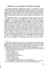 Hacia la recuperación de Pedro Garfías / Ángel Sánchez Pascual | Biblioteca Virtual Miguel de Cervantes