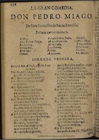 Don Pedro Miago / de Francisco de Rojas Zorrilla;  ordenadas en colección por Ramón de Mesonero Romanos | Biblioteca Virtual Miguel de Cervantes