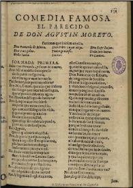 El parecido / de don Agustin Moreto | Biblioteca Virtual Miguel de Cervantes