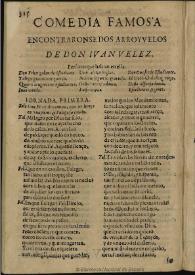 Encontraronse dos arroyuelos / de don Iuan Velez | Biblioteca Virtual Miguel de Cervantes
