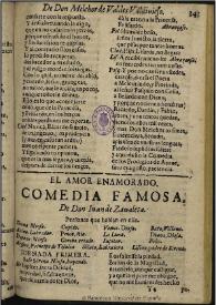 El amor enamorado / Lope de Vega; edición | Biblioteca Virtual Miguel de Cervantes