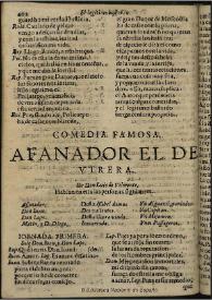 Afanador el de Vtrera / de Luis de Velmonte | Biblioteca Virtual Miguel de Cervantes