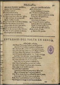 Entremes del Salta en banco | Biblioteca Virtual Miguel de Cervantes