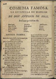 La gitanilla de Madrid [1743] / Antonio de Solís | Biblioteca Virtual Miguel de Cervantes