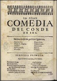 El conde de Sex / Antonio Coello y Ochoa; edición de Luciano García Lorenzo y Guillermo Gómez Sánchez-Ferrer | Biblioteca Virtual Miguel de Cervantes