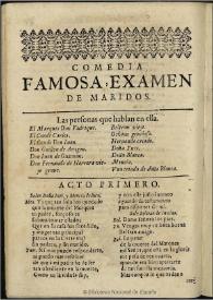 Más información sobre Examen de maridos