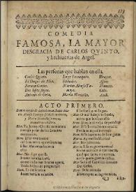 La mayor desgracia de Carlos Quinto, y hechizerias de Argel | Biblioteca Virtual Miguel de Cervantes