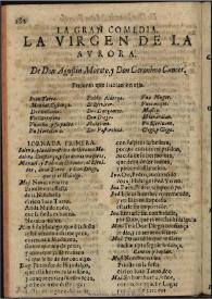 La Virgen de la Aurora / Agustín Moreto y Jerónimo Cáncer ; texto base de Erik Willem Coenen  | Biblioteca Virtual Miguel de Cervantes