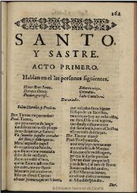 Santo y sastre | Biblioteca Virtual Miguel de Cervantes