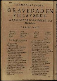 [Grauedad en Villaverde] / [del Doctor Iuan Perez de Montalban] | Biblioteca Virtual Miguel de Cervantes
