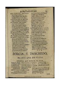 Porcia, y Tancredo / de Don Luis de Ulloa | Biblioteca Virtual Miguel de Cervantes