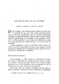 Los manuscritos de las Cantigas. Cómo se elaboró la miniatura alfonsí / Gonzalo Menéndez Pidal | Biblioteca Virtual Miguel de Cervantes