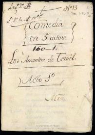 Los amantes de Teruel / del doctor Iuan Perez de Montaluan | Biblioteca Virtual Miguel de Cervantes