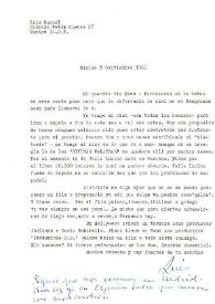 Carta de Luis Buñuel a Francisco Rabal. México, 3 de septiembre de 1962 | Biblioteca Virtual Miguel de Cervantes