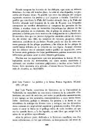 José Luis Varela : "La palabra y la llama". Prensa Española. Madrid. 1967 ; 362 pp. / César Hernández | Biblioteca Virtual Miguel de Cervantes