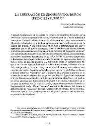 La liberación de Segismundo: bufón (príncipe) pueblo | Biblioteca Virtual Miguel de Cervantes