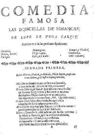 Las doncellas de Simancas / de Lope de Vega Carpio | Biblioteca Virtual Miguel de Cervantes