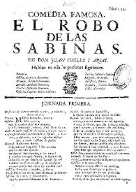 El robo de las Sabinas / de Don Juan Coello y Arias | Biblioteca Virtual Miguel de Cervantes